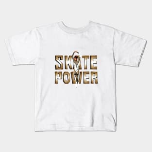 Figure Skating Power Slogan Kids T-Shirt